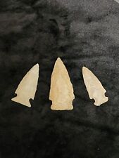 Authentic Arrowheads Native American 3 Artifacts Lot Group picture