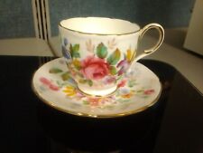 Gorgeous Vintage Floral Paragom  Fine Bone China Teacup And Saucer Set picture