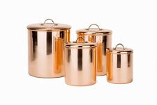 Old Dutch 4 Piece Copper Canister Set picture