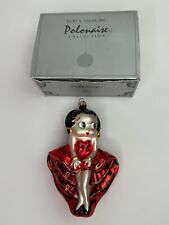 Vintage Kurt Adler Polonaise Collection Glass Betty Boop Christmas Ornament picture
