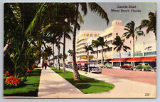 Vintage Postcard Lincoln Road Miami Beach Florida picture