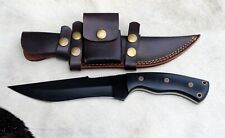 Custom Hand forged High Carbon 1095 Steel Full Tang Hunting Knife with Micarta  picture