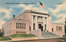 Postcard Al Montgomery State Judiciary Building American Flag Supreme Court picture