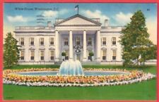 Vintage White House Washington DC Water Fountain Postcard picture