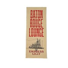 Disney Baton Rouge Lounge Menu Empress Lilly Riverboat Restaurant Vintage 1989 picture