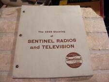1949 Sentinel Radios & Television advertising folder. Photos of old Tvs etc picture