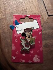 RETIRED Disney Pin ✿ Santa Minnie Hat Christmas Dress Gift Jewels Mrs Claus 2008 picture