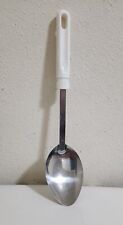 Large Serving Spoon with White Handle picture