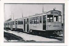 B&W Photo DSR #4000 Dept of Street Railways Detroit 1930s Articulated picture