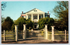 Original Old Vintage Antique Postcard Rosalie House Gate Natchez, Mississippi picture