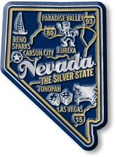 Nevada the Silver State Premium Map Fridge Magnet picture