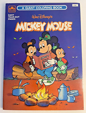 Vintage Walt Disney's Mickey Mouse Coloring Book (Golden, 1987) NEW picture