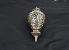 Extremely Rare Antique Brass Bronze Plumb Bob Ornate Embossed Decoration 1.384kg picture