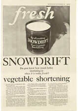 1918 SNOWDRIFT Vegetable shortening Vintage Print Ad picture
