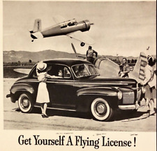 1941 Mercury Eight Auto Aviation Idea in an Automobile Flying Vintage Print Ad picture
