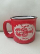 Camden Maine Lobster Coffee Mug - heavy Red, excellent condition picture