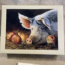 VTG Lady Marmalade’s B&B Pig Stationary 13 Cards 12 Envelope 6 Stickers B Marris picture