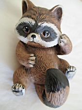 Vintage Lefton Reclining  Raccoon Figurine - Hand Painted,  06011 picture