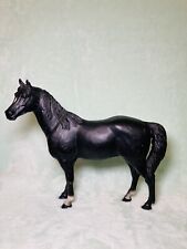 Vintage Blue Box - Blue Ribbon Stables Black Mare Model Horse Figurine picture