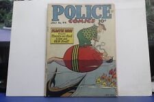 POLICE COMICS #44 REPRODUCED CENTERFOLD 1945 picture