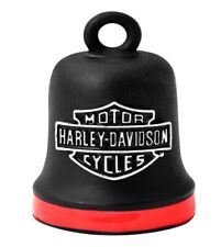 Harley Davidson Bar &Shield Matte Black Red Stripe Ride Bell HRB101 picture