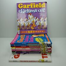 VINTAGE GARFIELD PAPERBACK BOOKS SET OF 10, EX LIBRARY picture
