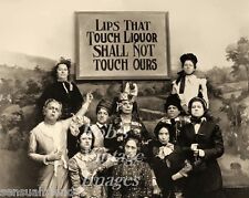 Lips that Touch Liquor Prohibition Ladie Drinking Temperance photo Vintage picture