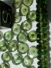 4x1.5mm 1 MOLDAVITE bead about 4x1.5mm each - $6.99 for each bead you want +COA picture