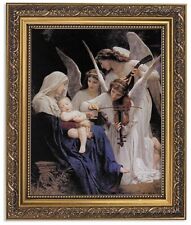 Song of The Angels Religious Framed Portrait Print, 13 Inch (Ornate Gold Tone... picture