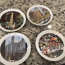 Chicago City Center Plate Limited Edition By Franklin McMahon 6 Pcs picture