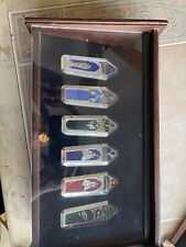 Franklin Mint Monster Collector Knife Set  all 6 monster knifes &display Case picture
