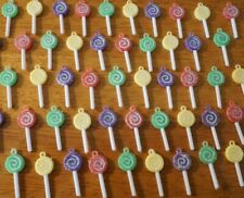 48 Mini Christmas Candy Lollipop Candies Sugar Texture Ornaments Set Tree Decor picture