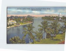 Postcard Indian Creek Looking Toward 41st Street Bridge Miami Beach Florida USA picture