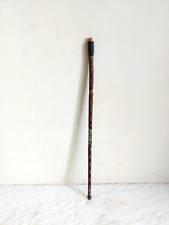 19c Antique Copper Winded Wooden Safety Stick Decorative Old Collectible WD283 picture