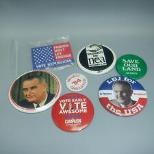 Lot of Vintage Political Pinback Buttons Democrat picture