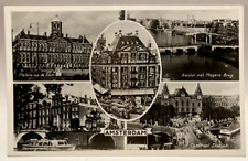 RPPC Amsterdam, Netherlands, Vintage Multi-View Photo Postcard picture