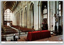 Postcard England Winchester Cathedral Nave looking west 4D picture