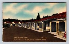 Cartersville GA-Georgia, Jones Tourist Court, Advertising Vintage Postcard picture
