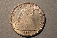 1862 REPLICA SEATED LIBERTY DOLLAR - REPRODUCTION - COPY picture