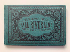 Vintage ca 1890s Views of Fall River Line New York - Boston Souvenir fold-out picture