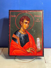Thomas the Apostle -Orthodox high quality byzantine style Wooden Icon 6x8 picture