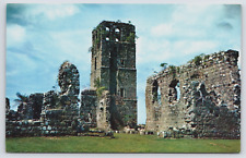 Old Panama Cathedral Ruins Panama City c1960s Vintage Postcard C16 picture
