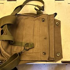 Vietnam US Army/USMC M17 Series (M17A1 M17A2) Canvas Gas Mask Carry Bag w/Straps picture