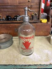 VINTAGE 1935 ARROWHEAD SPRING WATER CARBONATED SELTZER BOTTLE picture