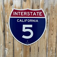 Authentic California I-5 Golden State Freeway Sign With CA Print Stamp picture