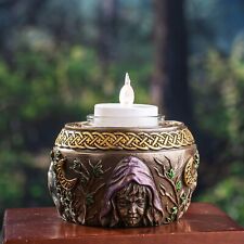 Ebros Triple Goddess Maiden Expectant Mother & Crone Pagan Candle Tealight picture