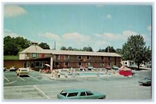 c1950's The Turf Motel And Pool Cars Charles Town West Virginia WV Postcard picture