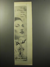 1951 Elizabeth Arden On Dit Perfume Ad - Of course picture
