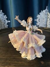 Stunning Dresden Porcelain Lace Figurine picture