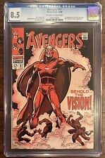 Avengers 57 CGC 8.5 1st Vision 1968 Marvel *UNPRESSED Old Label* picture